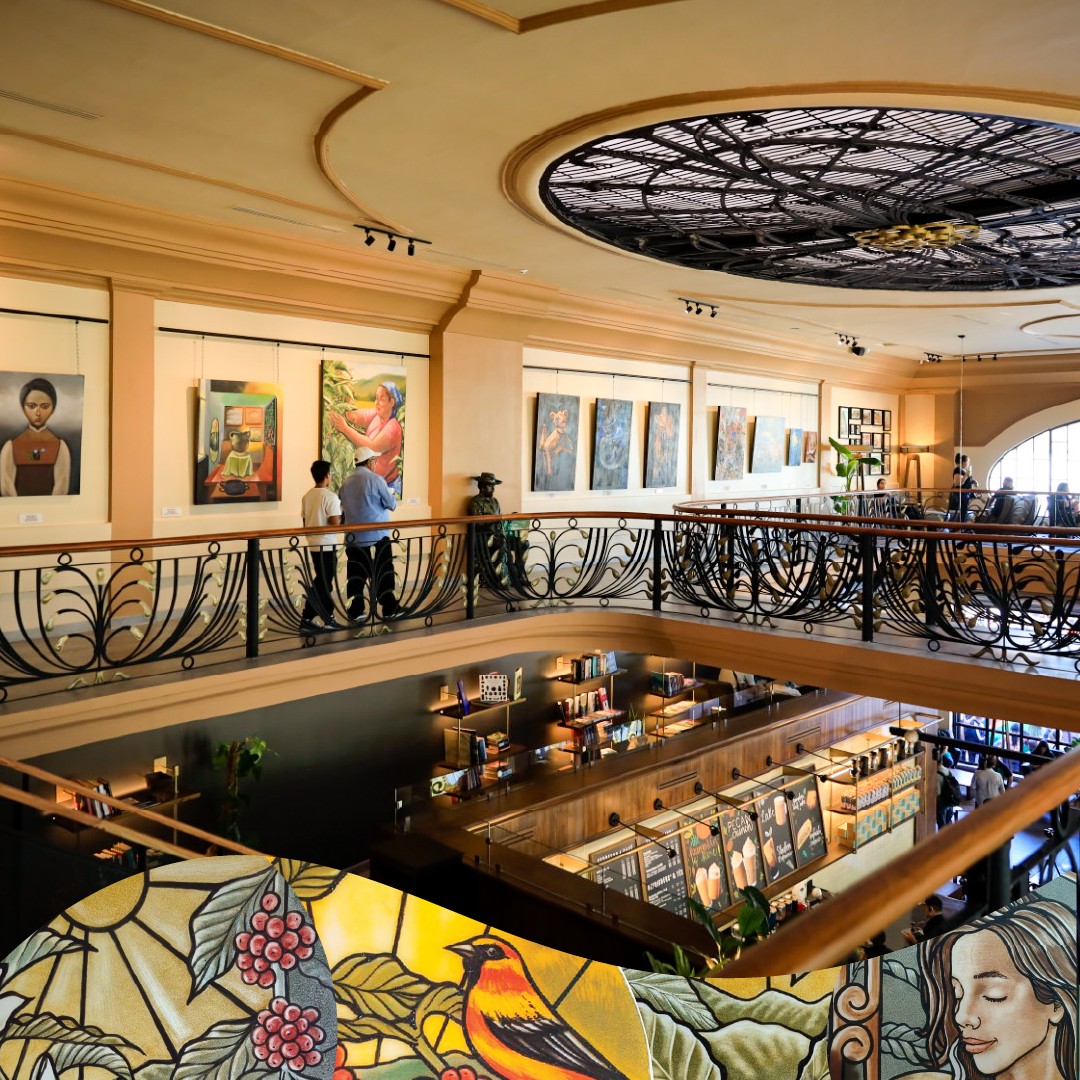 La nueva Starbucks Casa Bou, ubicada en el Edificio Antonio Bou en el centro histórico, beneficiará a 175 jóvenes salvadoreños con becas y programas educativos. Starbucks El Salvador
