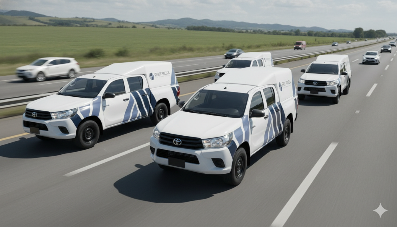 SERSAPROSA presenta sus 10 nuevos pick-ups para traslado de valores, reforzando seguridad y eficiencia en temporada navidena. Enlace en la bio | #LogisticaSegura
