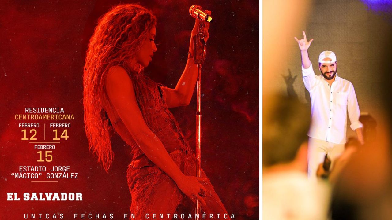 Nayib Bukele sorprendido por el éxito masivo de Shakira, quien agotó tres estadios en San Salvador como parte de su residencia centroamericana.
