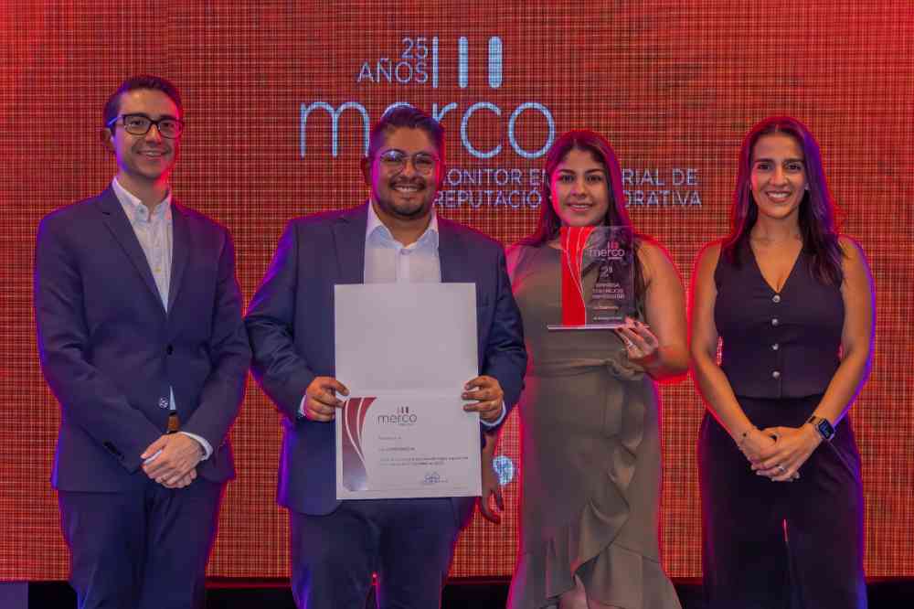 La Constancia alcanza el segundo puesto en el ranking MERCO Empresas 2025, destacando su excelente reputación corporativa y el liderazgo femenino de Carol Colorado en el sector empresarial. Foto: Cortesía
