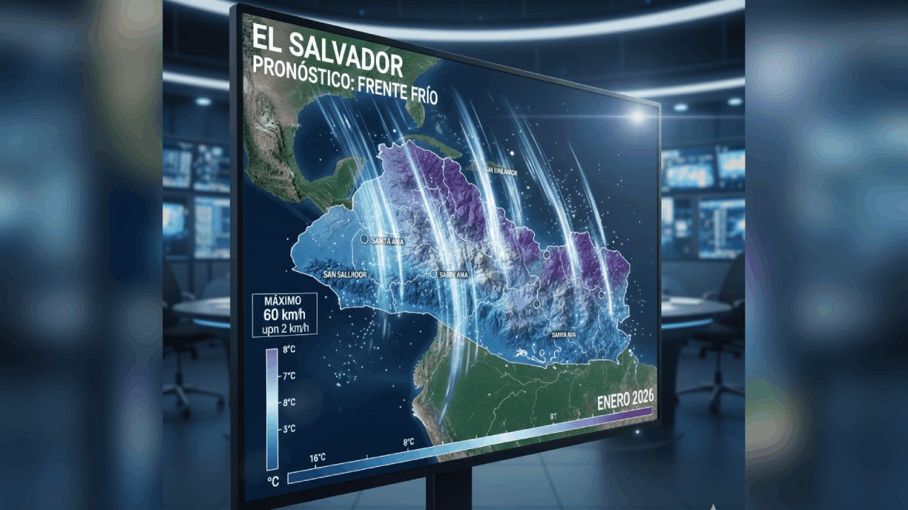 Autoridades de El Salvador vigilan el ingreso de vientos nortes que provocarán bajas temperaturas y ráfagas fuertes en zonas altas la próxima semana.
