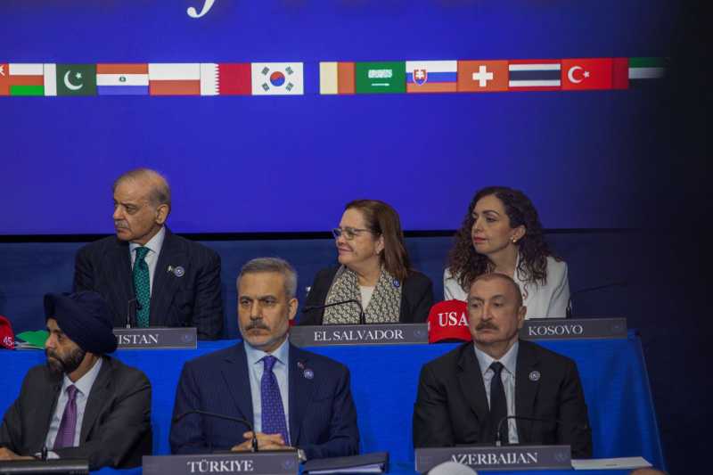 "Fue un honor representar a nuestro Presidente @nayibbukele en la primera sesión de la Junta de Paz", externó la canciller Hill. Foto: X