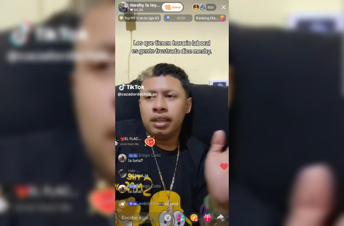 El influencer Baby Meshi generó rechazo al afirmar que los trabajadores salvadoreños son "envidiosos" por cumplir horarios de 7 a 7. "Mi éxito es un regalo divino", declaró, intensificando la polémica. Foto: Cortesía.