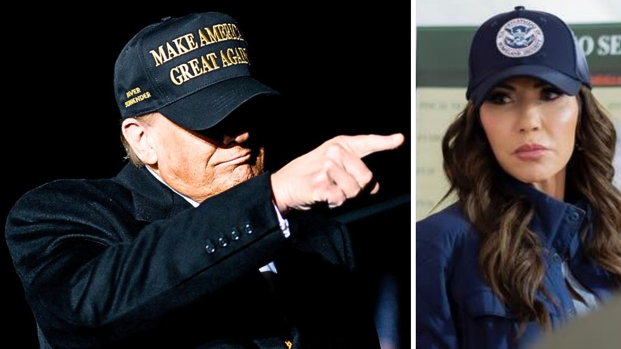 El presidente Donald Trump anunció el despido de Kristi Noem como secretaria de Seguridad Nacional, reviviendo el estilo de The Apprentice con su famoso “You’re fired!”. Foto: Cortesía