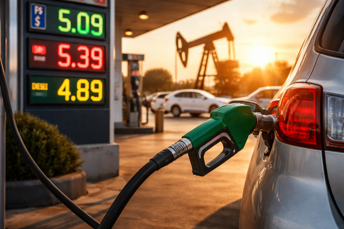 El petróleo supera los $100 por barril, lo que podría disparar un nuevo aumento en el precio de la gasolina en El Salvador, tras el reciente ajuste de $0.25 por galón. Foto: Ilustración.