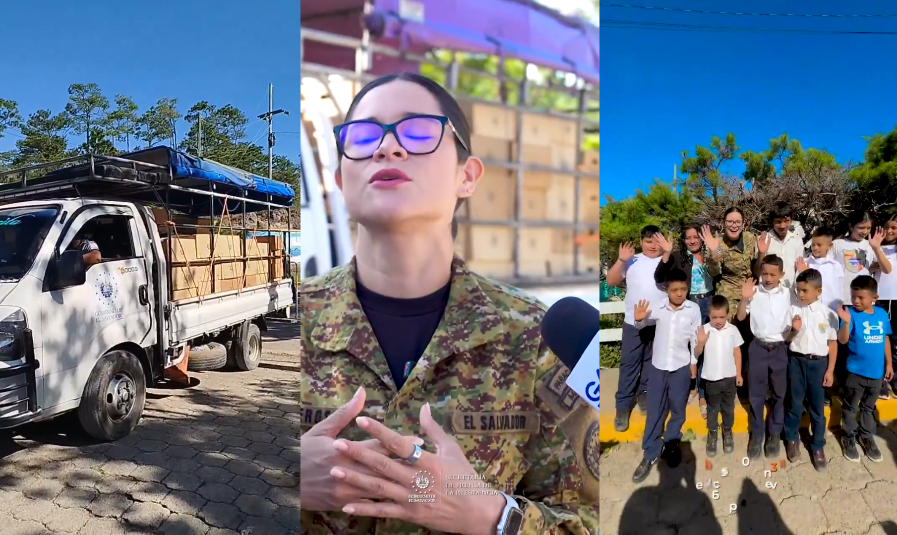 Militares hondureños detuvieron en Pasamono el paso de útiles escolares para estudiantes de los exbolsones en Perquín. Los camiones tuvieron que regresar al territorio salvadoreño. Foto: Gadiel Castillo / #DiarioElSalvador
