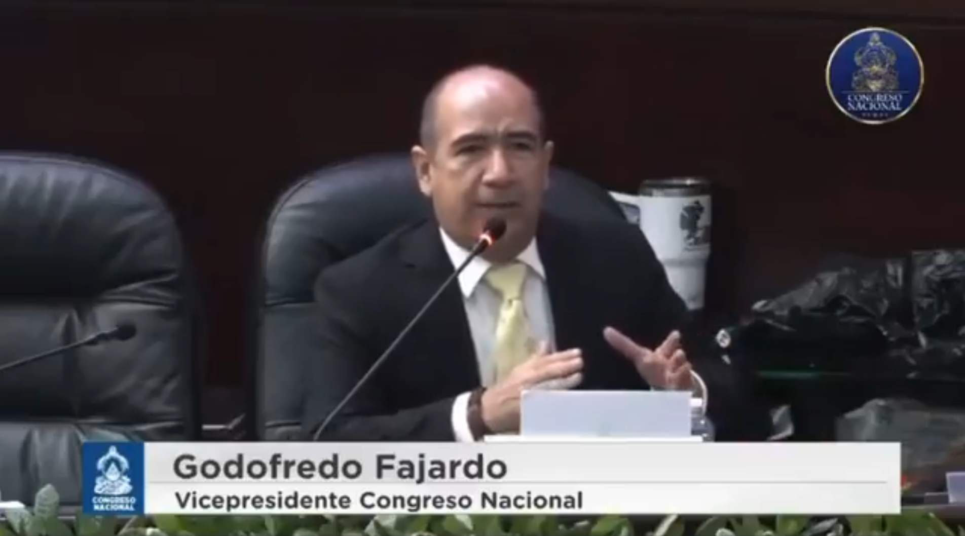 El vicepresidente del Congreso hondureño presentó una iniciativa para replicar las estrategias de seguridad salvadoreñas ante la ola de violencia. La propuesta busca adoptar el modelo de El Salvador en Honduras. Foto: Congreso Nacional de Honduras.