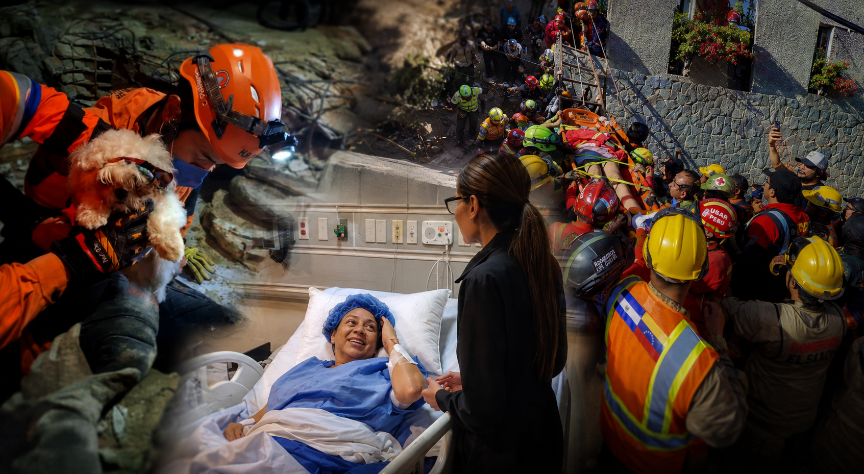 Los rescatistas de El Salvador logran extracciones históricas en Venezuela, salvando sobrevivientes y mascotas. Su labor ha fortalecido la hermandad y la solidaridad en medio de la tragedia. Foto: Captura de Pantalla.