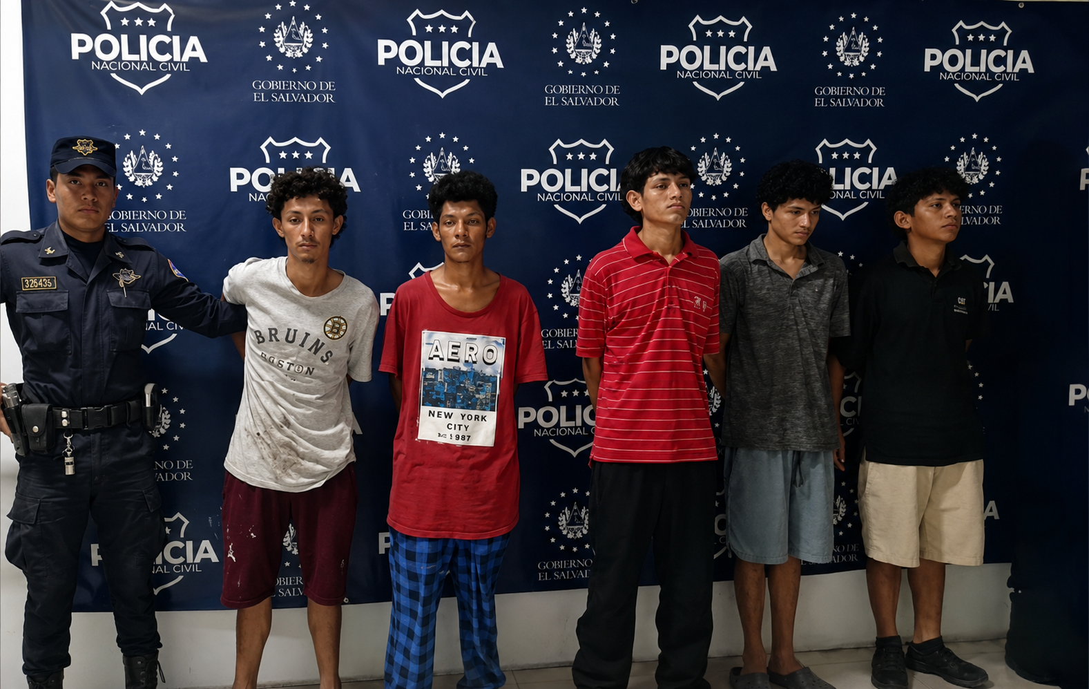 Tras el carnaval en Quelepa, la PNC capturó a cinco jóvenes, entre ellos tres menores, por una violenta riña que alteró el orden público en San Miguel Centro. Foto: @PNCSV.