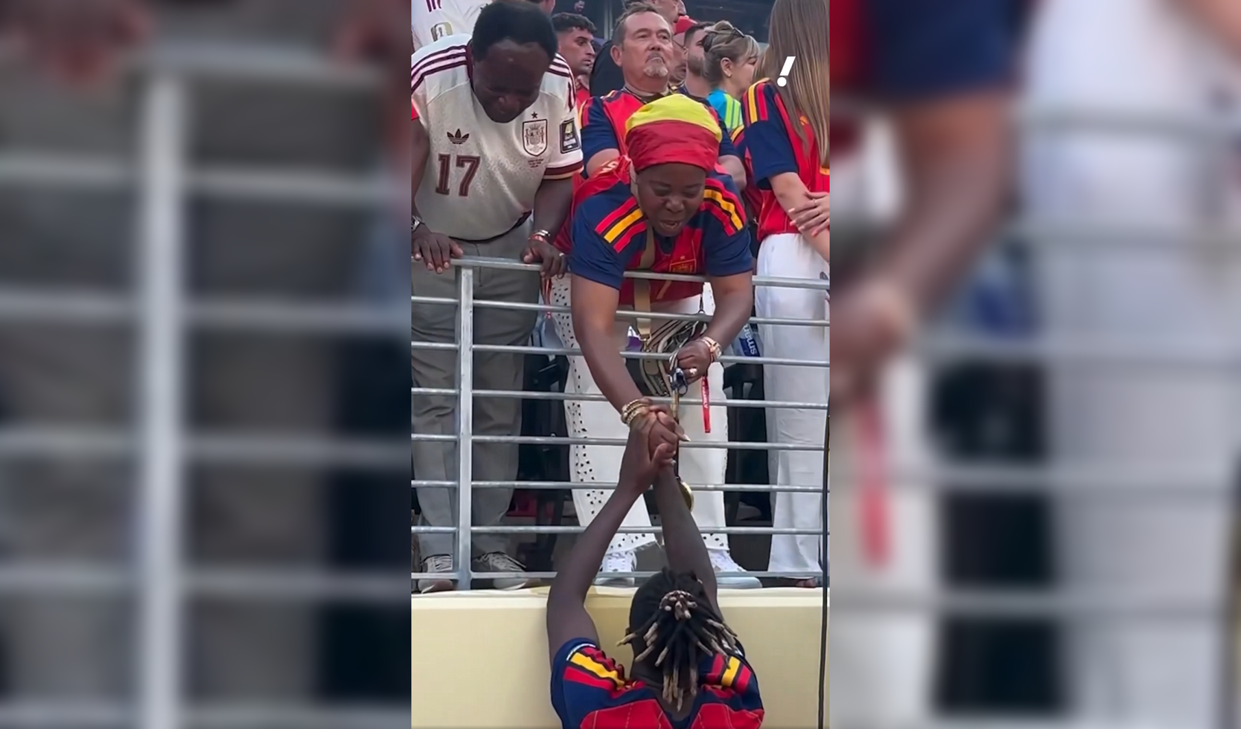El delantero Nico Williams entregó su medalla de campeón del Mundial 2026 a su madre, quien cruzó el desierto del Sahara para darle un futuro mejor. Un gesto que emocionó al mundo. Foto: Captura de pantalla
