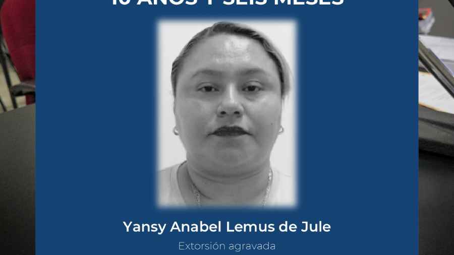 Yansy Lemus de Jule fue condenada a más de 10 años de cárcel tras amedrentar a un comerciante en Apopa.