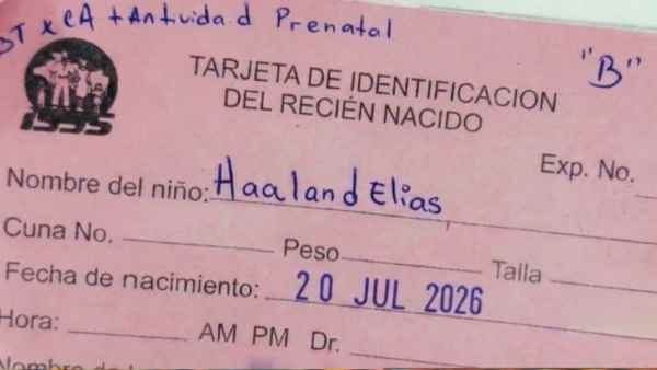 La Ley del Nombre de la Persona Natural en El Salvador prohíbe consignar apellidos como nombres propios en el registro. Tomado de internet